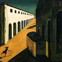 Джорджо де Кирико, Тайна и меланхолия улицы. 1914