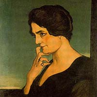 Джорджо де Кирико, Портрет сеньоры Гартцен. 1913