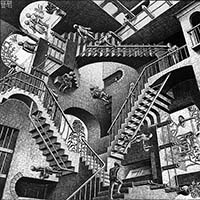 Морис Эшер, Relativity Lattice. 1953