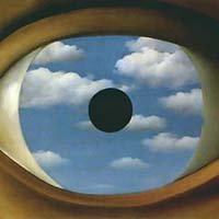 Рене Магритт, Фальшивое зеркало. 1928